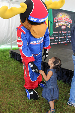CHaD patient with Milo the Moose