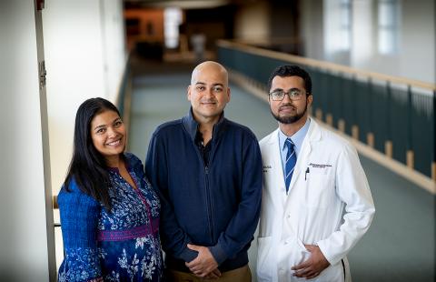 Swait and Prateek Mohanty with Nasar Jaleel, MD, PhD