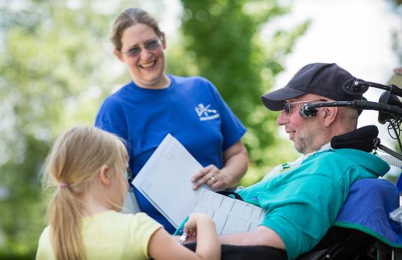 Ron Pelchat with wife and "caregiver extraordinaire" Anita and granddaughter Lilianna.