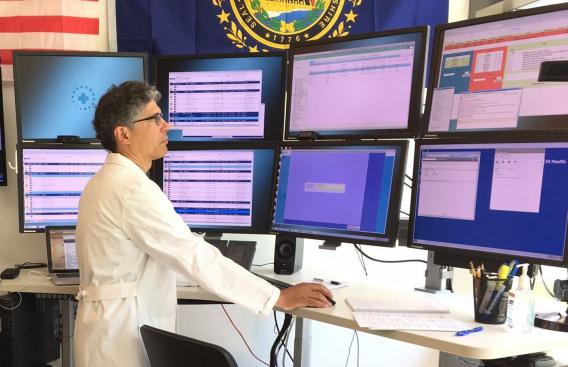D-H physician Dr. Athos Rassias in the Connected Care hub