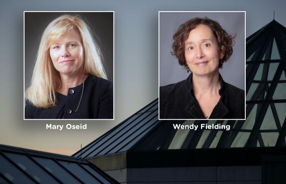 Mary Oseid and Wendy Fielding