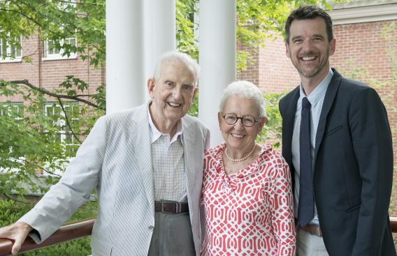 Harvey and Lois Watson with James DeVries