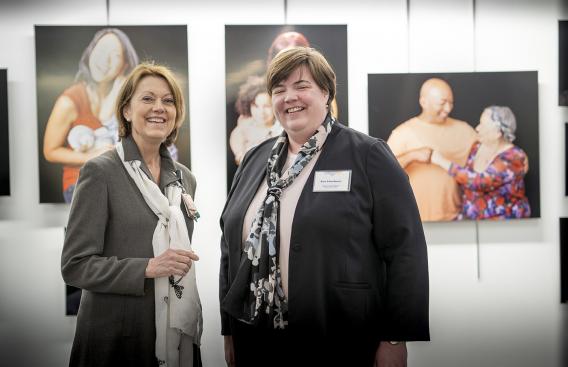 Dr. Joanne Conroy and Sue Stuebner
