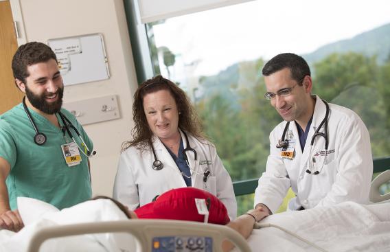 Dr. Iribarne and other providers with patient