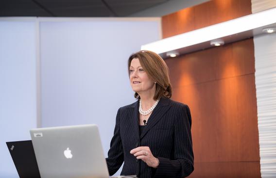 Joanne M. Conroy, MD, in studio for Rovenstine lecture