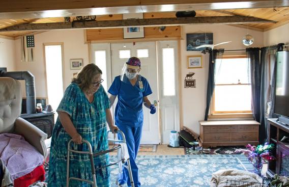 Nurse and patient engage in conversation