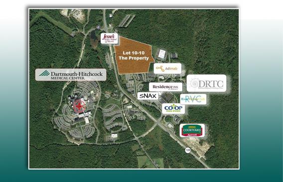 Map of building site.