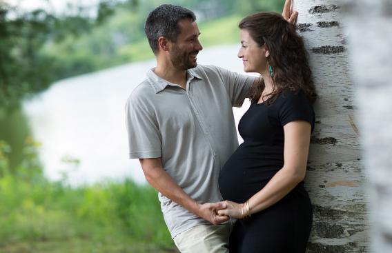 Tatiana Lamia with her husband, Booie